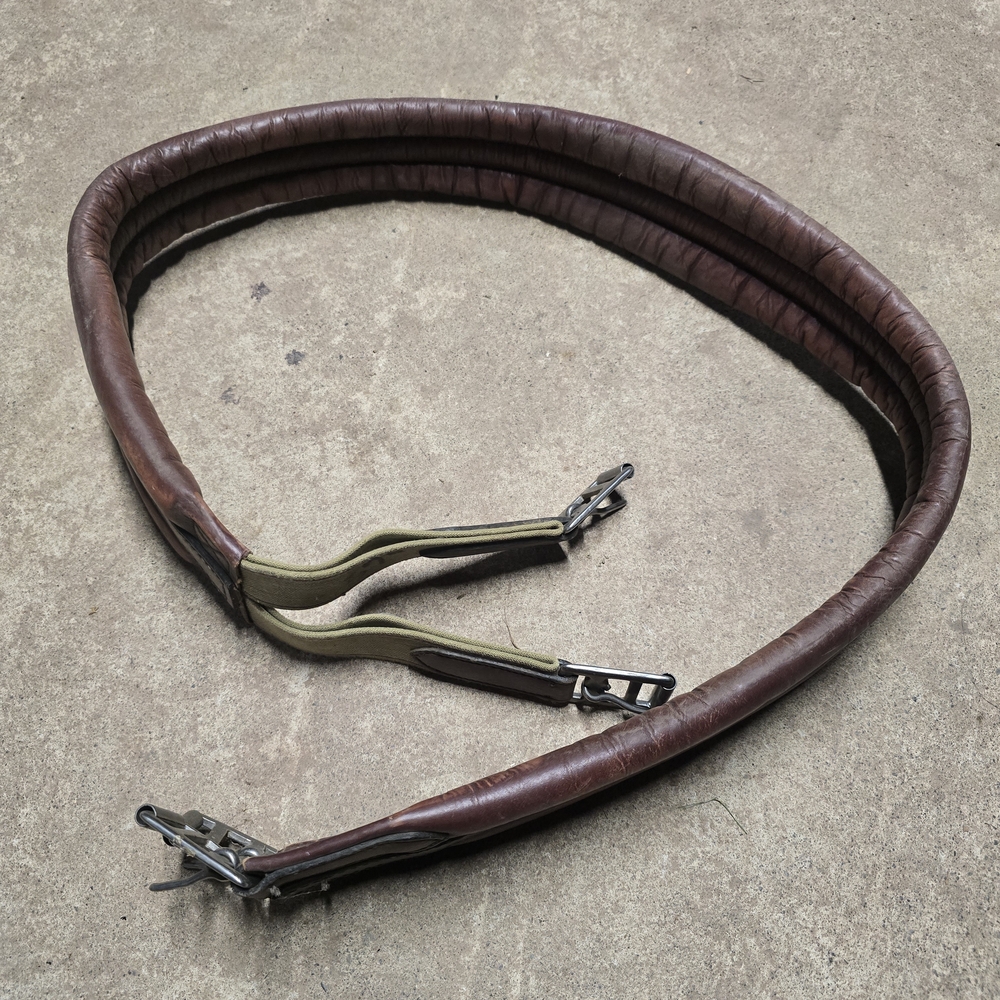 English Horse Girth Size 57" Brown Leather GUC
